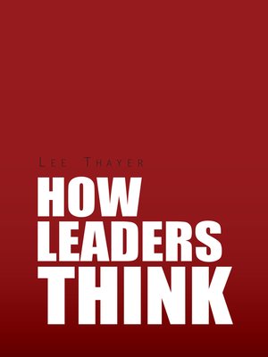 cover image of How Leaders Think